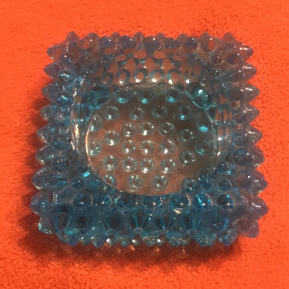 Blue Fenton Hobnail salt Cellar - Picture 8 of 8